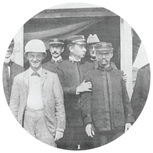 Marine Hospital Service staff stand together.